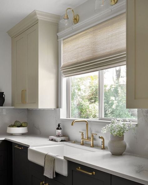 How To Choose The Right Window Treatments For Your Entire Home Mcgee Kitchen, Studio Mcgee Kitchen, Dream Home Makeover, No Upper Cabinets, Kitchen Cabinets Colors, Kitchen Cabinet Paint, Cabinets Colors, Painted Kitchen Cabinets, The Shade Store