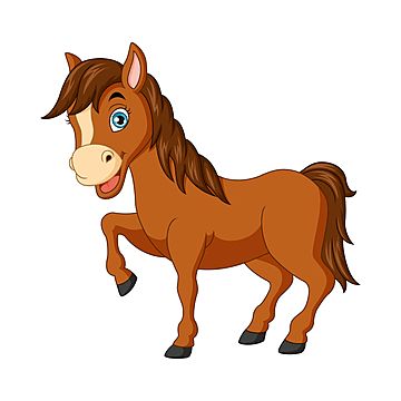 Wild Animals Cartoon Images, Parade Float Decorations, Smile Pose, Happy Character, Happy Birthday Animals, Brown Cartoon, Horse Animation, Fantasy Nature, Horse Cartoon