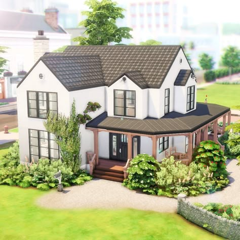 Sofy | Sims 4 Builder | 🪴 GREENHOUSE CHALLENGE WINNER 🪴 First of all, thank you so much to everyone who entered my challenge. It gave me a lot of joy to see your… | Instagram Cool Sims 4 Houses, Sims 4 Modern Farmhouse, Sims 4 House Builds, Sims 4 House Inspiration, Sims 4 Inspiration, Sims 4 Family House, Random Generator, Sims4 House, Sims 4 Houses Layout