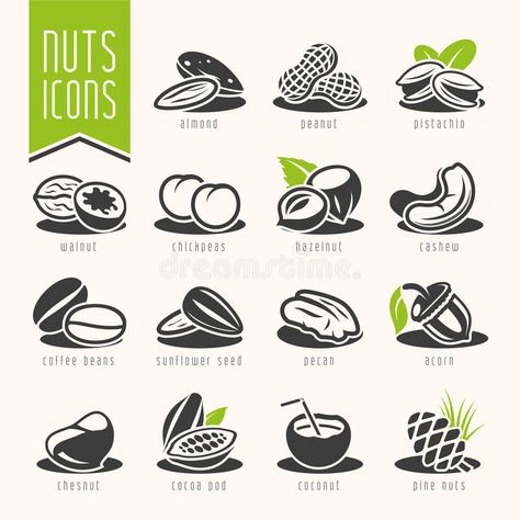 Peanut Butter Logo Design, Butter Logo Design, Nuts Logo, Diy Fruit Bowl, Fruit Logo Design, Fruit Poster, Fruit Juice Recipes, Photography Inspiration Nature, Fruit Icons