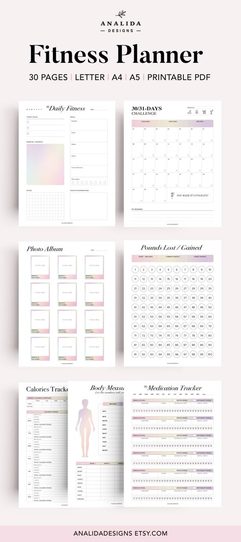 ♥ NEW HOLOGRAPHIC-THEMED FITNESS PLANNER - This functional and minimalist Fitness Planner bundle is great for improving your overall health. Make your goals a reality by tracking your progress, step by step. With these essential fitness planners, you will easily set your goals, meals, and workout. Record and plan your fitness journey with these beautiful templates Work Out Planner Template, Fitness Journal Tracker, Workout And Meal Planner, Diet Planner Template, Excersise Planner Free Printable, Fitness Book Cover Design, Workout Planner Template Aesthetic, Exercise Planner Printable Free, Workout Routine Template