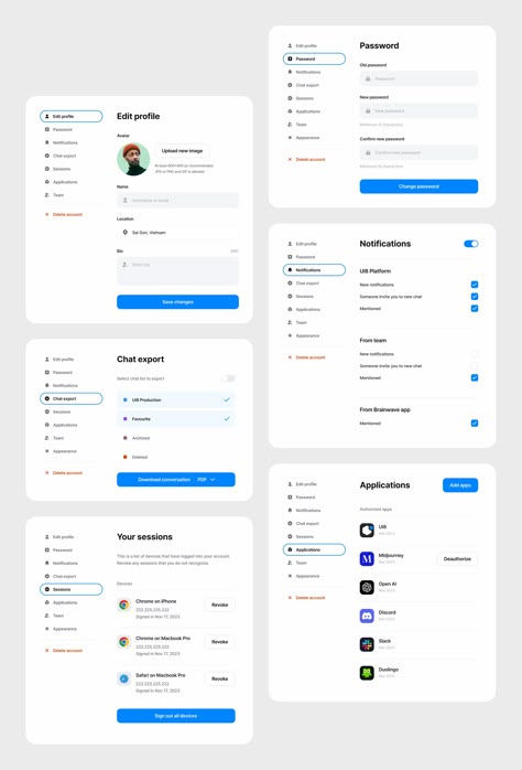 Setting Ui Design, Modal Ui Design, Wood Photo Frame Design, Setting Ui, Profile Ui Design, Dashboard Design Template, Software Ui Design, Ux Design Mobile, Tablet Ui