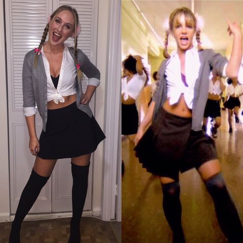 #BabyOneMoreTime #BabyOneMoreTimeCostume #BritneySpears #BritneySpearsCostume #Costume Baby One More Time Baby One More Time Costume Britney Spears Britney Spears Costume Im A Celeb Costume, Britney School Costume, N Costume Ideas, Brittany Spears School Costume, 90s Iconic Celebrity Looks, Britney Spears Baby One More Time Outfit, 2000 Iconic Outfits, Britney Spears School Outfit, Hit Me Baby One More Time Costume