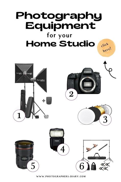 Looking for the best photography equipment to start your practice? Check these for your home studio. #photographer #photographyequipment Product Photography Setup, Photography Studio Equipment, Photo Studio Equipment, Amber Rae, Home Photo Studio, Design Studio Workspace, Home Studio Photography, Studio Workspace, Photography Business Tips