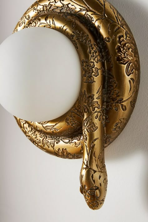 Serpent Sconce | Anthropologie Dream House Decor, House Inspo, My Dream Home, Wall Light, Apartment Decor, The Wall, Decor Inspiration, House Interior, Sweet Home