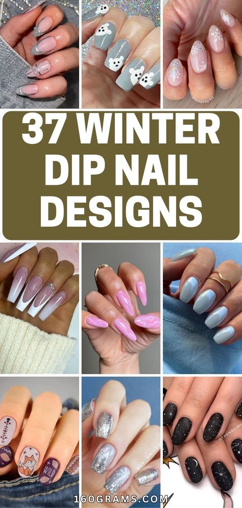 Save this pin for the trendiest winter nail designs that will elevate your style game! Explore stunning dip nail ideas and get inspired for the season. #WinterNailDesigns #NailInspiration #ChillVibesFashion Dip Nail Ideas For January, Dip Nail Winter Colors, Mail Dip Powder Ideas, Winter Dipped Nails 2024, Nail Dip Ideas Winter, Winter Gel Dip Nails, January Dip Powder Nail Ideas, Powder Dipped Nail Ideas, Manicure Ideas Dip Powder