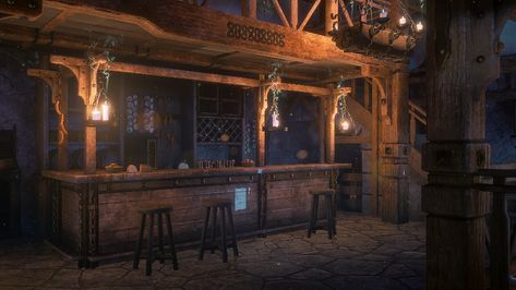 ArtStation - Celtic Pub Fantasy Pub Aesthetic, Scottish Pub Aesthetic, Fantasy Pub, Medieval Pub, Pub Background, Pub Aesthetic, Dnd Birthday, Tiktok Games, Hunt Aesthetic