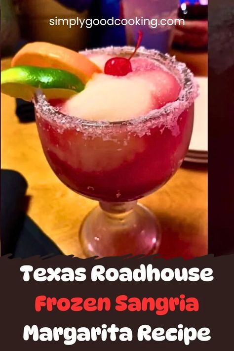 Texas Roadhouse Frozen Sangria Margarita Recipe Frozen Sangria Recipe, Texas Roadhouse Sangria Margarita Recipe, Slushy Margarita Recipe, Texas Roadhouse Margarita Recipe, Frozen Margarita Recipes Blender, Sangarita Recipe, Margarita Recipes Frozen, Malibu Sangria, Strawberry Margarita Recipe On The Rocks