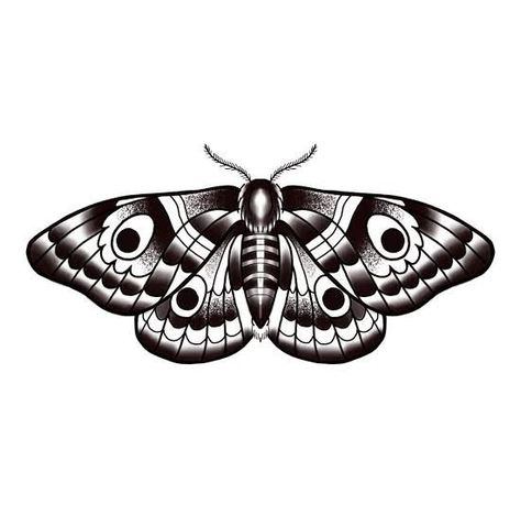 Traditional Moth, Lunar Moth Tattoo, Tattoo Papillon, Traditional Moth Tattoo, Mens Butterfly Tattoo, Tattoo Homme, Moth Tattoo Design, Insect Tattoo, Traditional Tattoo Sleeve