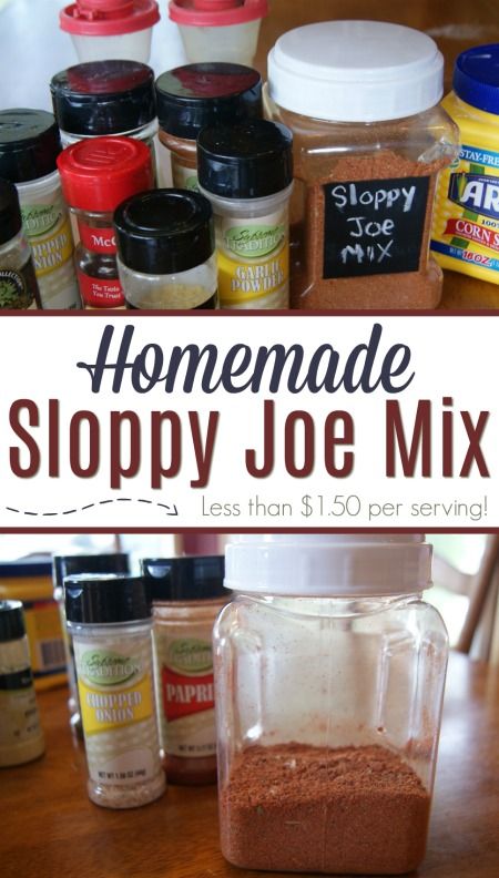 Spices Recipes Homemade, Sloppy Joe Seasoning Mix Recipe, Diy Mixes Recipes, Sloppy Joe Seasoning Recipe, Dry Mixes Make Your Own, Sloppy Joe Seasoning, Pantry Mixes, Sloppy Joe Mix, Homemade Sloppy Joe Sauce