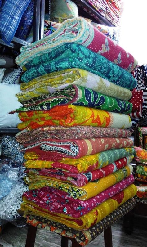 Boho Quilt Bedding, Indian Bedding, Bohemian Quilt, Kantha Throw Blanket, Boho Quilt, Indian Quilt, Quilts Vintage, Unique Blankets, Estilo Hippie