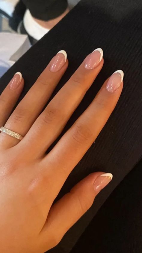 back to school nails Back To School Nail Inspo Short Nails, Simple Nails Gel Polish, Nails Ideas For School Short, Short Nails Inspo French Tip, Nail Inspo For School Dance, Super Short Gel X Nails, Simple Nails Short French Tips, Simple Sliver Nails, Classy Hoco Nails