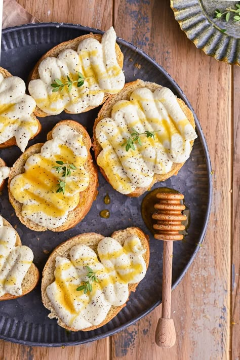 Boat Party Ideas, Run Fast Eat Slow, Summer Dinner Parties, Chili Crunch, Ricotta Crostini, Cheese On Toast, Impressive Appetizers, Ricotta Toast, Whipped Ricotta