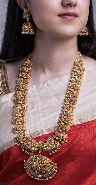 Latest Harams Gold, Temple Long Haram Designs, Trending Long Chains Gold, Antique Mango Haram Designs, Mango Mala Jewellery Gold Latest, New Model Gold Haram Designs, Long Haram Gold Jewellery Designs Antique, One Gram Gold Jewellery With Price Long Haram, Mango Haaram Designs Gold