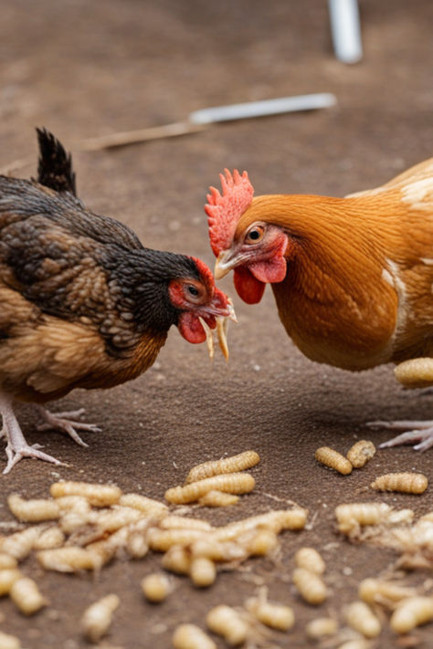 Boost Your Chickens' Diet With Home-Grown Mealworms! Click To Learn How To Raise These Nutritious Treats Easily. 🌱🐔 #Mealworms #ChickenTreats #BackyardChickens #RaisingMealworms #Homesteading #PoultryCare #SustainableFarming #ChickenDiet #DIYMealwormFarm #OrganicFeeding #HealthyHens #ChickenHealth #FarmLife #HomemadeChickFood #MealwormFarming #EggProduction #HenTreats #PoultryNutrition Mealworms For Chickens, Raising Mealworms, Meal Worms Raising, Mealworm Farm, Chicken Diet, Meal Worms, Ear Of Corn, Chicken Eating, Chicken Health