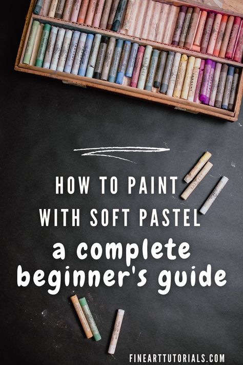 How To Use Soft Pastels For Beginners, Soft Pastel For Beginners, Chalk Pastel Art Ideas Tutorials, Using Pastels Tutorials, Painting With Pastels Tutorials, Chalk Pastel Tutorial, Pastel Tutorials For Beginners, Pastels Artwork Beginner, Soft Pastel Tutorial Step By Step