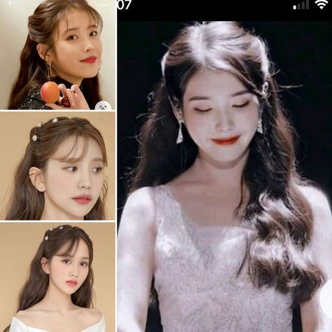 Korean Hairstyle For Graduation, Korean Fancy Hairstyle, Hairstyle For Graduation Medium Hair, Elegant Hairstyles For Graduation, Korean Hairstyle Graduation, Hairdo Down, Hairdos For Graduation, Wedding Korean Hairstyles, Hairstyles For Long Hair Formal Elegant