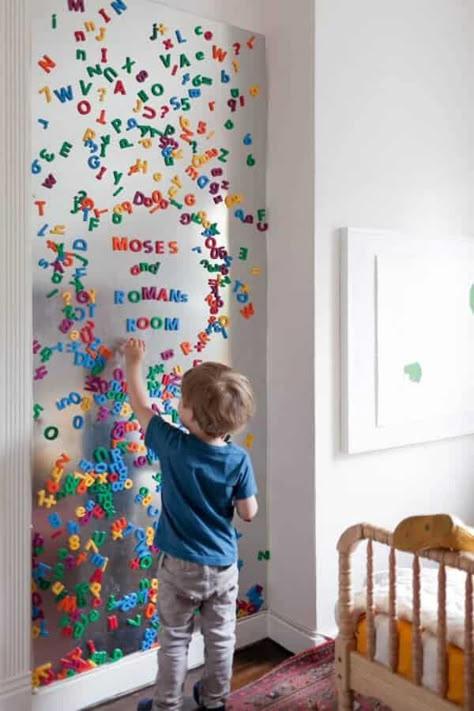 Kids Bedroom Diy, Magnetic Paint, Toy Room, Toy Rooms, Playroom Ideas, Big Boy Room, Boy's Bedroom, Toddler Room, Kids Play