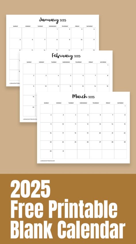 Download free printable 2025 Calendar Template. New Year Printables, Winter Printables, Free Printable Calendar Templates, Thanksgiving Planner, Thanksgiving Words, Calendar Organization, Calendar Templates, Printable Calendar Template, 2025 Calendar