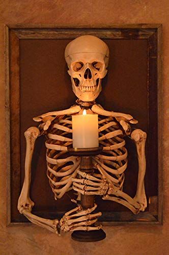 Framed 3D Life-Size Skeleton Torso Holding Flameless Candle Haunted Props, Life Size Skeleton, Holding Candle, Candle Drawing, Lantern Centerpiece Wedding, Halloween Products, Halloween Frames, Halloween Crafts Decorations, Skeleton Art