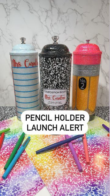 Pencil Holder Straw Dispenser, Diy Teacher Pencil Holder, Pencil Dispenser Teacher Diy, Pencil Dispenser Teacher, Pencil Cup Diy, Teacher Pencil Holder, Epoxy Gifts, Pencil Holder Diy, Pencil Dispenser