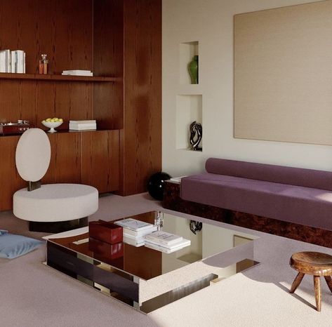 1970s Home, Post Modern, Apartment Inspiration, House Interior Decor, Living Room Inspo, Architecture Interior, Interior Inspo, Living Room Inspiration, Modern Interior Design