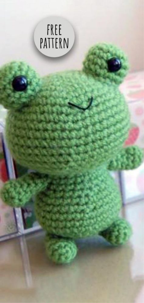 Blanket Yarn Amigurumi Free Pattern, Crochet Leggy Frog Free Pattern, Dinosaur Amigurumi Pattern Free, Free Frog Crochet Pattern, Crochet Animal Patterns Free, Crochet Frog Free Pattern, Crochet Amigurumi For Beginners, Frog Crochet Pattern, Amigurumi For Beginners