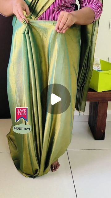 Priyanka Ravi on Instagram: "New trick to pleat tissue saree / cotton saree / organsa saree Save it Try it Hope this video useful for you FOLLOW for more such videos . . . PROFESSIONAL SAREE DRAPING CLASS ONE TO ONE SESSION  (Select your convenient date) TIME: 11.00AM TO 5PM CERTIFICATE COURSE  SELF SAREE DRAPING CLASS ONE TO ONE SESSION  (select your convenient date) TIME: 11AM TO 2PM  SAREE BOXFOLD SERVICE COURIER SERVICE AVAILABLE . . . for more details WHATSAPP / CALL 8428881111 . . . #sareedraping #sareedrapingstyle #drapingtechnique #sareedrape #sareeblogger #sareeaddict #sareeonline #sareelove #tipsandtricks #tipoftheday #tips #hack #draping #trichy #trichysareedrapist #tipoftheweek #sareedrapingclasses #sareedrapingtutorial" Tissue Cotton Sarees, How To Get Ready For Marriage Function, Saree Tips And Tricks, How To Drape Cotton Saree, Trendy Blouse Patterns For Silk Sarees, Tissue Saree Draping Style, Saree Pleats Techniques, How To Drape A Saree, Blouse Designs For Cotton Sarees