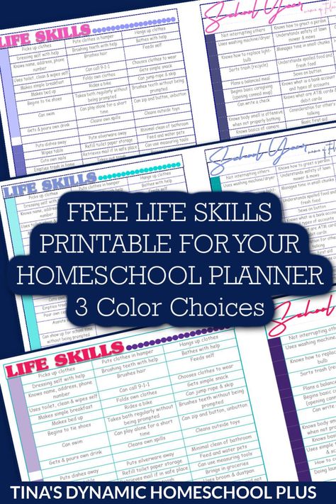 Free Printable Homeschool Life Skills Checklist for Your Homeschool Planner. You'll love my newest form which is a printable homeschool life skills checklist. Also, grab more free homeschool forms on my page Homeschool Planner. Whether you call them chores or life skills, it's what we strive to teach our kids during our whole homeschool journey. Besides, when children are young chores can help a child develop fine motor skills but also fosters independence. Homeschool Charts Free Printable, Free Life Skills Curriculum, Homeschool Life Skills Curriculum, Best Homeschool Planner, Life Skills For Homeschoolers, Homeschool Binder Printables Free, Homeschool Transcripts Templates, Life Skills Homeschool, Free Life Skills Printables