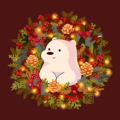 Xmas Gif, We Bare Bears Wallpapers, Merry Christmas Gif, Bear Bears, Xmas Wallpaper, Ice Bear, Christmas Phone Wallpaper, We Bear, Christmas Gif