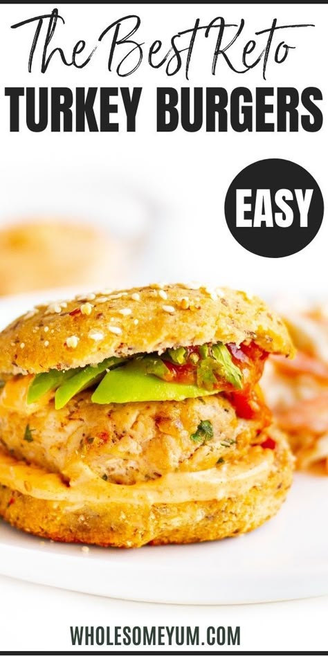 Keto Turkey Burgers Recipe Keto Turkey Burgers Low Carb, Ground Turkey Recipes Keto Low Carb, Turkey Burger Recipes Healthy Low Carb, Keto Turkey Burger Recipes, Low Carb Turkey Burgers, Keto Turkey Burgers, Keto Ground Turkey Recipes, Turkey Burgers Recipes, Keto Burgers