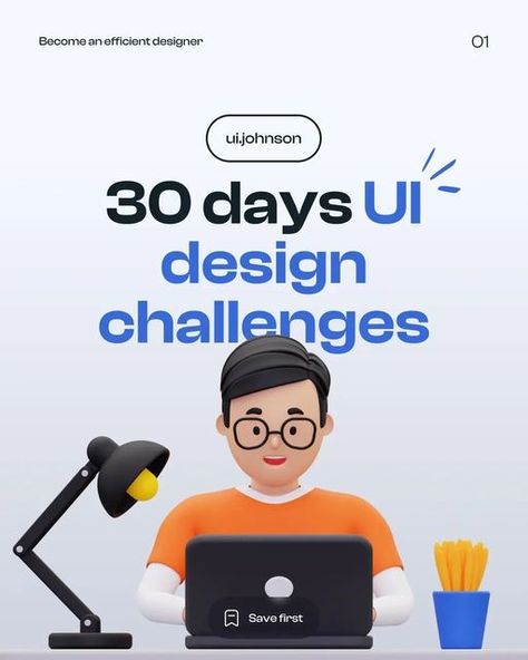 Creative Web Elements on Instagram: "30 Days UI design challenges ---- Share your thoughts in the comments! 👇 ---- 👉 Author: @ui.johnson 👉 Brought to you by @creativewebelements ---- Want to learn more about UI/UX designs? Check Our Link In Bio! ---- ❤️ Follow Us For the latest Printing Products! @creativeprintelements ---- 👉 Follow Us For Daily Ui/Ux Tips! @creativewebelements ---- 👉 Follow Us For Daily Marketing Tips! - @creativedigitalelements ---- 👉 If you find this helpful content, ta About Us Ui Design, Ux Design Challenge, Tech Web Design, Ux Principles, Ux Tips, Learn Ux Design, 30 Challenge, Tech Career, Graphic Design Tutorials Learning