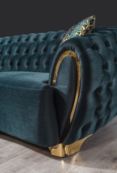 Latest Sofa Set Designs, L Shaped Sofa Designs, Green Sofa Living, Trendy Sofas, Luxury Sofa Living Room, Latest Sofa, Latest Sofa Designs, Sofa Design Wood, Luxury Furniture Sofa