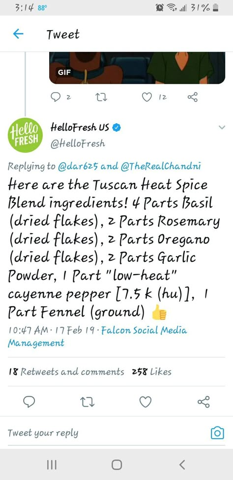 Tuscan Heat Spice Hello Fresh, Tuscan Heat Spice Recipe, Hello Fresh Tuscan Heat Spice Recipe, Tuscan Heat Spice, Tuscan Seasoning Recipe, Tuscan Seasoning, Spices Blends, Dinner Gathering, Spice Blends Recipes