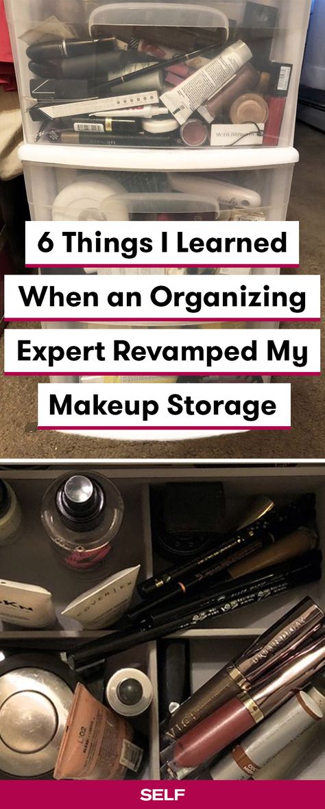 Makeup Brushes Storage Ideas, Organize Makeup In Bathroom Counter, Everyday Makeup Organization, How To Store Makeup In Bathroom, Organizing Cosmetics Ideas, Organize Make Up Ideas, Best Makeup Storage Ideas, Best Makeup Organization Ideas, Jewelry And Makeup Organization