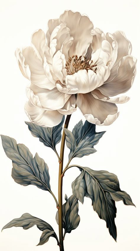 Vintage Peony Illustration, Peony Flower Photography, Floral Illustrations Botanical, Vintage Botanical Drawings, Vintage Floral Illustration, Botanical Art Vintage, Peony Illustration, Minimalist Tattoo Ideas, Botanical Photography