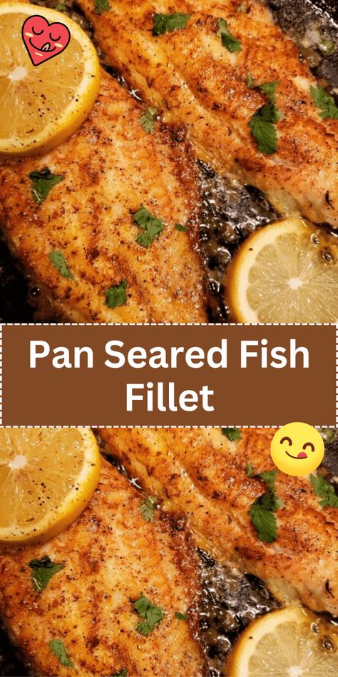 Pan Seared Fish Fillet Pickerel Recipes, Fish Recipes Pan Seared, Basa Fillet Recipes, Pan Seared Fish, Basa Fish Recipes, Rockfish Recipes, Flounder Fish Recipes, Filet Recipes, Fish Fillet Recipe