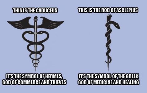 Sigils Ideas, Medical Tattoo Doctors, T1d Tattoo, Medical Alert Tattoo, Usaf Pararescue, Caduceus Tattoo, Rod Of Asclepius, Paramedic Humor, Obscure Facts