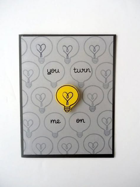 Valentines Day Gift Ideas PinWire: You turn me on card- Love Anniversary - Funny and sweet - Pinterest 7 mins ago - Funny Valentine Card Funny love card for boyfriend cute anniversary card cute love ... Birthday Cards For Boyfriend Boyfriend Notes Funny Boyfriend Gifts...  Source:ar.pinterest.com Results By RobinsPost Via Google Handmade Quotes, Handmade Gifts For Boyfriend, Birthday Cards For Boyfriend, Cards For Boyfriend, Heart Card, Anniversary Funny, Boyfriend Diy, Super Gifts, Diy Gifts For Boyfriend