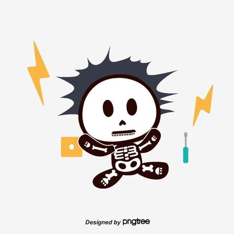 Electric Shock Cartoon, Electric Shock Illustration, Electricity Art Drawings, Shock Tattoo, Shock Art, Lazy Mood, Electricity Poster, Template Sticker, Designs For Projects