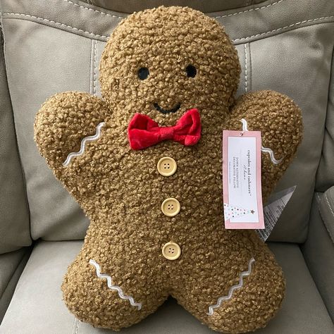 Super Cute Gingerbread Man Pillow, Perfect Condition, Very Difficult To Find At The Store, Viral Product !! Gingerbread Man Pillow, Gingerbread Pillow, Target Wondershop, Cashmere Christmas Tree, Ginger Man, Cute Gingerbread Man, Christmas Lockscreen, Candy Pillows, Man Pillow