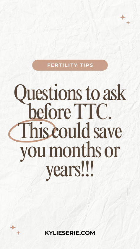 Hey there! If you are thinking of TTC, I'd highly suggest start by asking yourself these questions! This will ensure you have happy hormones & are in a good place to conceive! Like and follow for more hormone and fertility tips! 

#hormonehealth #fertilitytips Ttc Supplements, Increase Fertility Trying To Conceive, Fertility Aesthetic, Tips For Conceiving, Conceiving Tips, Planning For A Baby, Fertility Trying To Conceive, Prepping For Pregnancy, Fertility Support