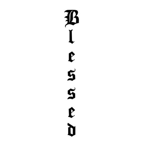 Blessed Tattoo Font, Neck Text Tattoo, Blessed Tattoo Neck, Neck Tattoo Text, Tattoo Text Ideas Men, Blessed Neck Tattoo, Text Tattoo Men, Blessed Tattoo For Men, Blessing Tattoo