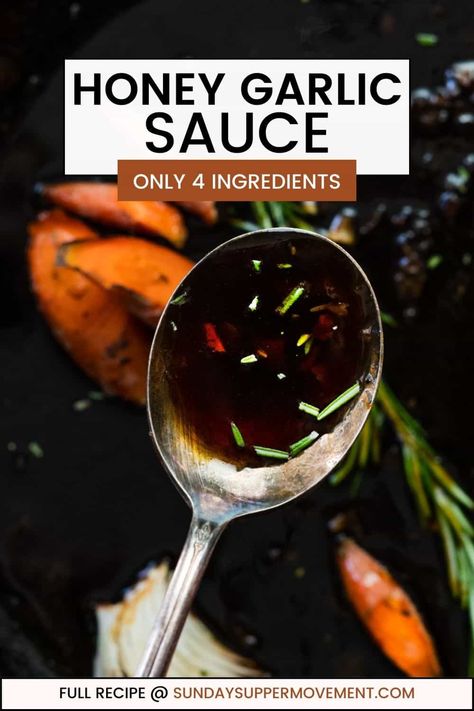 Soy Garlic Sauce Recipes, Honey Garlic Teriyaki Sauce, Sauces Made With Honey, Keto Honey Garlic Sauce, Homemade Honey Garlic Sauce, Simple Honey Garlic Sauce, Healthy Honey Garlic Sauce, Honey Garlic Stir Fry Sauce, How To Make Honey Garlic Sauce