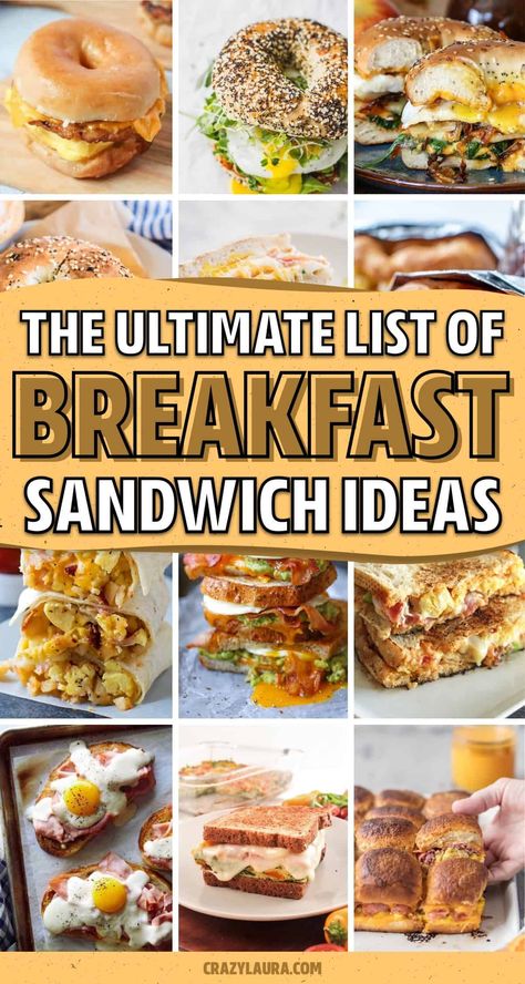 If you need a fast and easy breakfast recipe to take on the go... check out these super tasty breakfast sandwich recipe ideas to make next time you need a quick bite! Breakfast Sandwich Maker Recipes, Quick Breakfast Sandwich, Waffle Sandwich Breakfast, Sandwich Maker Recipes, Spicy Sandwich, Easy Breakfast Sandwich, Brunch Sandwich, Healthy Breakfast Sandwich, Best Breakfast Sandwich