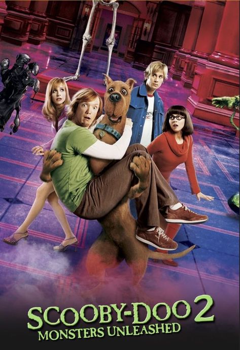 Scooby-Doo 2 Monsters Unleashed (2004) - past monsters come to life - item by themoviedb org Scooby Doo Movie 2002, Scooby Doo Movie Poster, Scooby Doo Monsters Unleashed, Scooby Doo Live Action, Scooby Doo Poster, Scooby Doo 2 Monsters Unleashed, Masked Villain, Halloween Marathon, Spooky Island