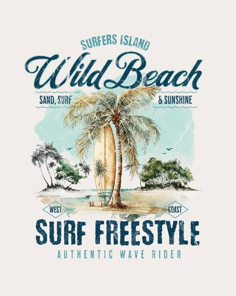 Browse the most stunning Beach and Surf T-Shirt designs on Kittl, ready to use for your next project. Beach Tshirt Designs, Vintage Tshirt Design, T Shirt Design Template, Shirt Logo Design, Surf Tshirt, Shirt Design Inspiration, T Shirt Design Ideas, Graphic Tshirt Design, Beach Surf