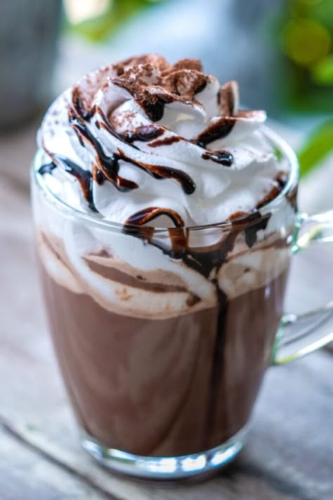 Almond Milk Hot Chocolate (Low calorie!) - The Big Man's World ® Hot Chocolate With Almond Milk Recipe, Hot Cocoa With Almond Milk, Almond Milk Drink Recipes, Hot Milk Drink, Almond Milk Hot Chocolate Recipe, Hot Chocolate With Almond Milk, Almond Milk Hot Chocolate, Almond Milk Egg Nog, Almond Milk Brands