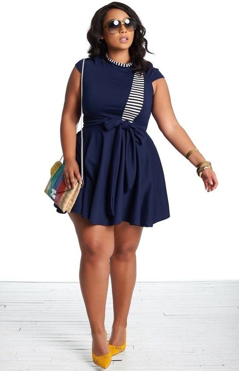 Roshana Skater Dress - Navy | Rue107 Dress Black Women, Miranda Dress, Plus Size Fits, Fashion Spring, Summer 2019, Skater Dress, Spring Summer Fashion, Knit Dress, Dress Black