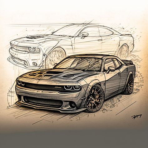 #fy #Snorboy #Cars Dodge Inktober Ideas, Dodge Drawing Ideas, Dodge Hellcat Drawing, Dodge Car Drawing, Dodge Truck Drawing, Dodge Demon Drawing, Cool Car Drawings Pencil, Sport Cars Drawing, Dodge Challenger Sketch